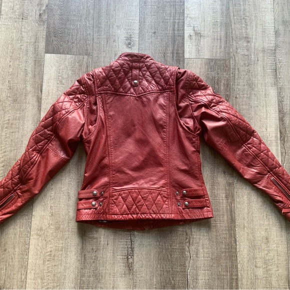 Ladies Medium Leather Harley Davidson Riding Jacket - Picture 3 of 6